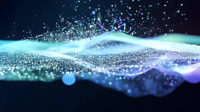 footage ideal creating visual interest adding vibrancy any background nature air dark star light particle natural loop art horizontally flowing slowly logotype red abstract glistering design falling