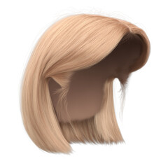 Fototapeta premium 3d render short blonde hair isolated