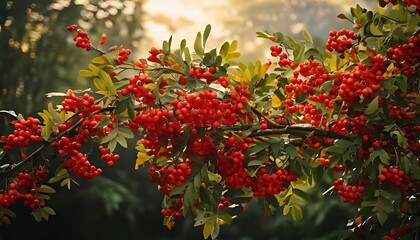 red berries in the garden