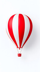 Obraz premium 3d cartoon Air balloon isolated on white