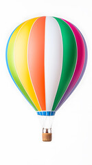 Fototapeta premium 3d cartoon Air balloon isolated on white