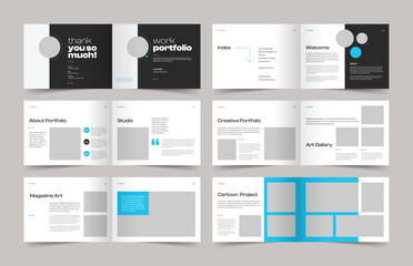 Minimalist Portfolio Brochure, Architecture Portfolio Layout, Portfolio Brochure Layout, A4 Template