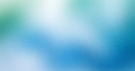 Teal blue white gradient background with noise texture. Suitable for web header banner poster design.