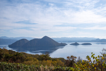 洞爺湖を見下ろす展望台
