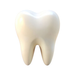 3D anatomical model of a human tooth, showcasing realistic structure and form. Ideal for dental education and anatomical studies. Isolated on transparent background, png.
