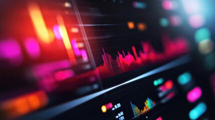 Obraz premium Target and Goal concept. Metrics dashboard displaying progress toward reaching goals, business, performance tracking