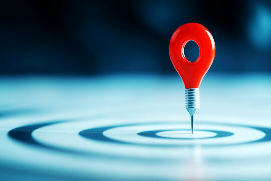 Target and Goal concept. Corporate team analyzing and selecting main target goals, business strategy, alignment process