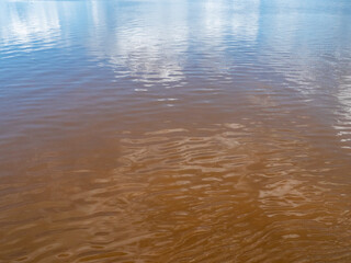 The water surface of the Amazon is very suitable as a background image.