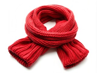 Warm knitted scarf  generative ai