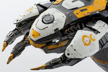 Futuristic Robot Design Close-Up