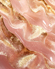 Obraz premium Shimmering Pink & Gold