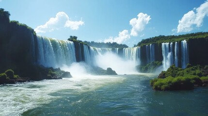 Fototapeta premium Iguazu Falls, a Majestic Natural Wonder
