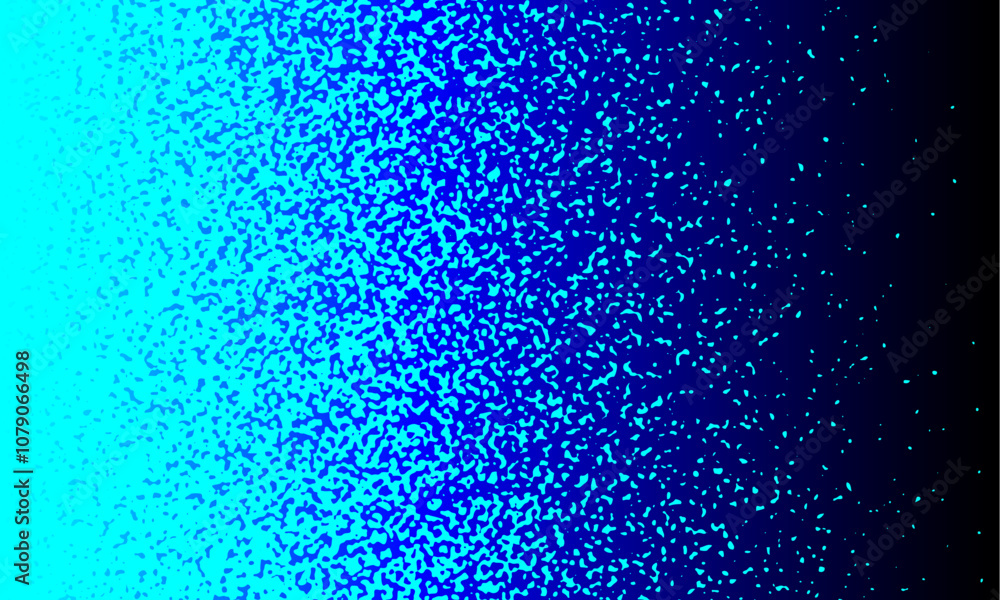 Leinwandbilder the abstract halftone background consists of different dots and abstract blue glowing