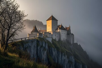 Naklejka premium castle in the night