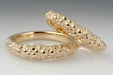 Obraz premium Elegant Gold Wedding Bands