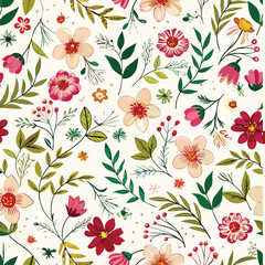 Abstract color poster floral seamless decorative pattern art vector 