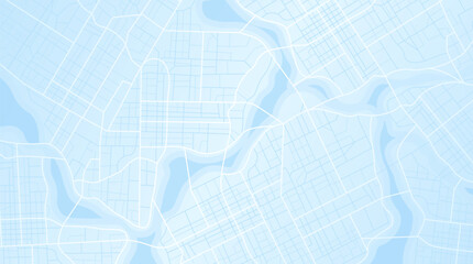 City urban roads and streets abstract map downtown district map with river. Concept of planning and mapping a travel. Flat vector illustration
