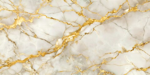 Fototapeta premium Sophisticated White Marble with Delicate Gold Veins for an Elegant Touch