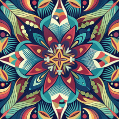 Abstract color poster seamless decorative pattern art vector 