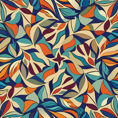 Abstract color poster seamless decorative pattern art vector 