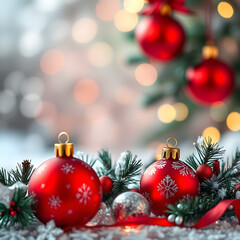 Christmas ornaments. Christmas background