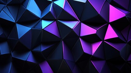Abstract Geometric Pattern with Purple and Blue Hues