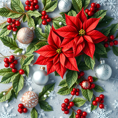 Christmas decoration pattern. Christmas background
