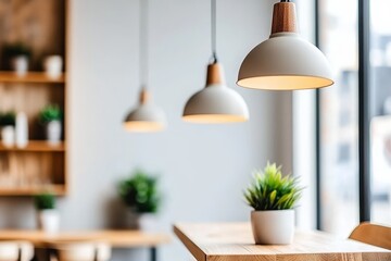 Modern Interior with Decorative Lighting