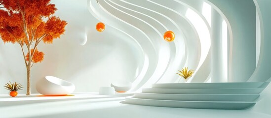 Bright modern living room featuring minimalistic white decor and sleek furniture perfect for contemporary interior design inspiration
