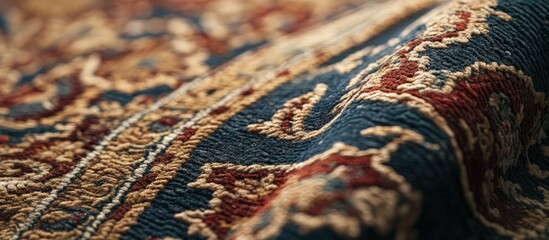 Beautiful handmade antique carpet featuring intricate Arabic ornaments ideal for home decor and cultural appreciation