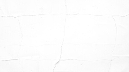 Fototapeta premium White creased poster texture with a subtle grainy surface, ideal for adding a vintage or distressed look to designs, distressed, template, creased