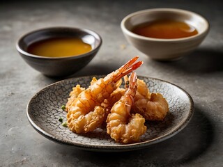 Deep-Fried Shrimp with Crispy Batter and Dipping Sauce