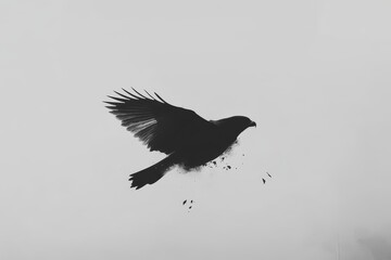 Majestic Bird in Flight
