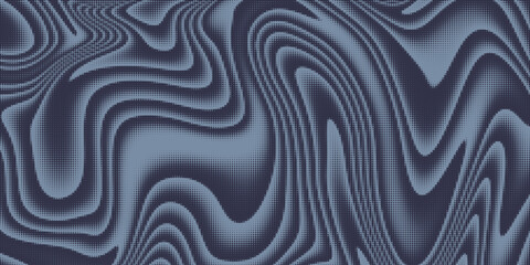 Abstract Dotted Acid Pattern. Vector Geometric Halftone Liquid Texture.