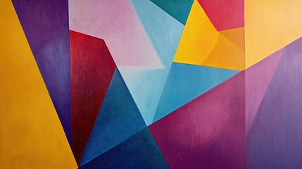 Charming Abstract Geometric Shapes in Vivid Colors
