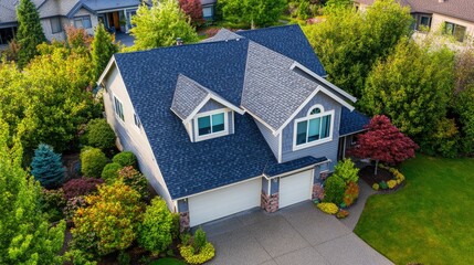 Roofing service promotional flyer template showcasing professional roofing solutions