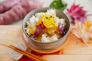 丸ごとサツマイモご飯