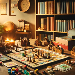 Cozy Board Game Setup