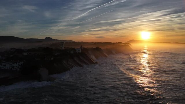 Fort at Zokoa in the middle of Saint Jean de Luz bay at the Basque Country.