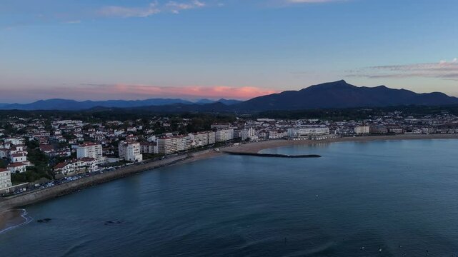 Donibane Lohizune-Saint Jean de Luz bay at Lapurdi, Basque Country.