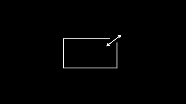 two direction arrow icon animated video