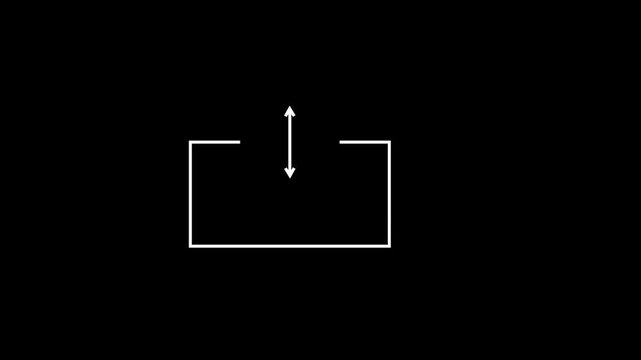  two direction arrow icon animated video