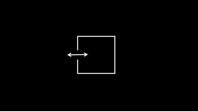 left two direction arrow icon animated video