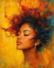 digital art portrait of a woman