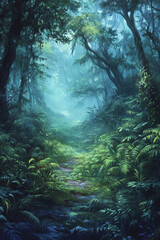 sunlight in the forest