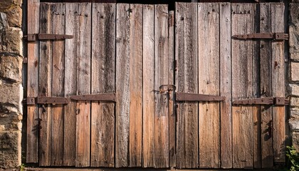 old wooden doors
