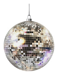 PNG Shimmering disco ball hanging from the ceiling