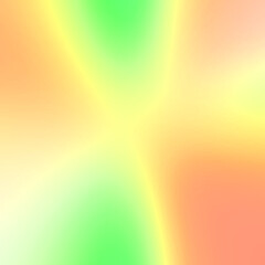 The abstract colors feature a blurred background with green, orange, and yellow shades.