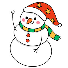 Cute snowman christmas