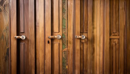 Obraz premium old wooden door with lock